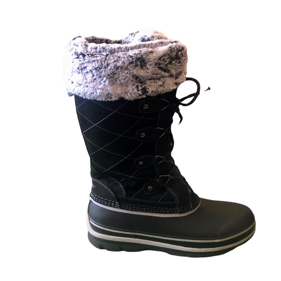 Khombu Shoes - Khombu Ellie suede boots with faux fur. Waterproof size 10M